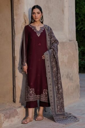 Izel Winter Dhanak Stitched Collection 2026 – Ready to Wear 3PC