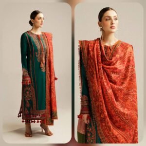 Winter Dhanak Stitched 3 Piece Embroidered Collection