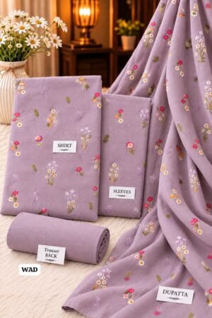 Bareeze Air-Jet Dhanak 3 Piece Suit