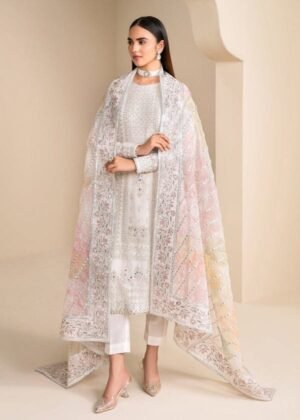 Premium Chiffon & Organza Heavy Sequins Embroidered Bridal Suit – Ready to Wear